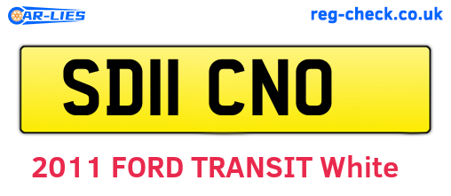 SD11CNO are the vehicle registration plates.