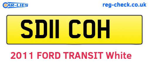 SD11COH are the vehicle registration plates.