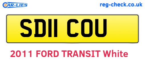 SD11COU are the vehicle registration plates.