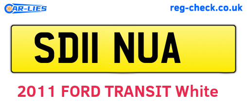 SD11NUA are the vehicle registration plates.