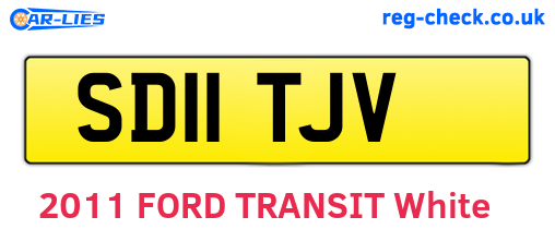 SD11TJV are the vehicle registration plates.