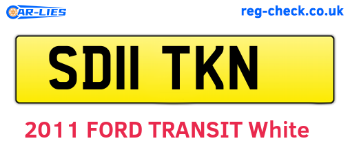 SD11TKN are the vehicle registration plates.