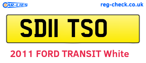 SD11TSO are the vehicle registration plates.