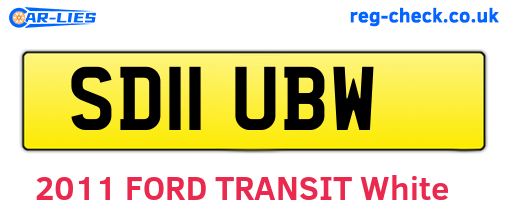 SD11UBW are the vehicle registration plates.