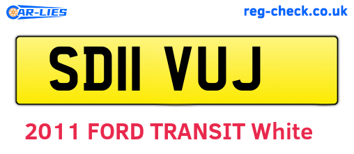 SD11VUJ are the vehicle registration plates.