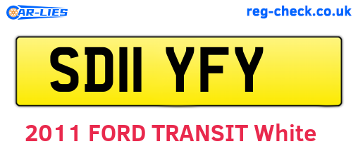 SD11YFY are the vehicle registration plates.
