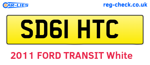 SD61HTC are the vehicle registration plates.