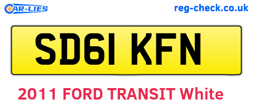 SD61KFN are the vehicle registration plates.
