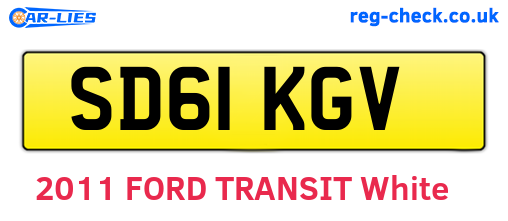 SD61KGV are the vehicle registration plates.