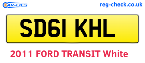 SD61KHL are the vehicle registration plates.