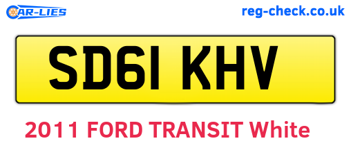 SD61KHV are the vehicle registration plates.