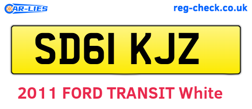 SD61KJZ are the vehicle registration plates.