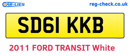 SD61KKB are the vehicle registration plates.