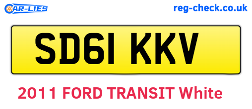 SD61KKV are the vehicle registration plates.