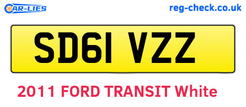 SD61VZZ are the vehicle registration plates.