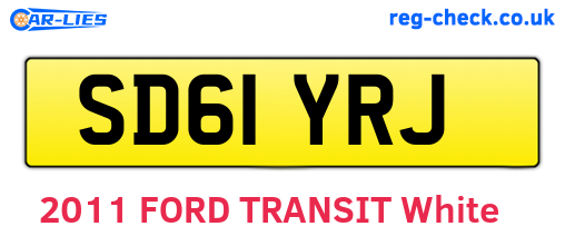 SD61YRJ are the vehicle registration plates.