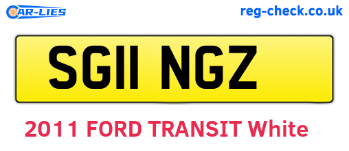 SG11NGZ are the vehicle registration plates.