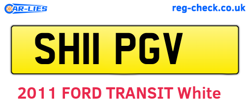 SH11PGV are the vehicle registration plates.