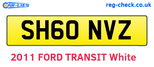 SH60NVZ are the vehicle registration plates.