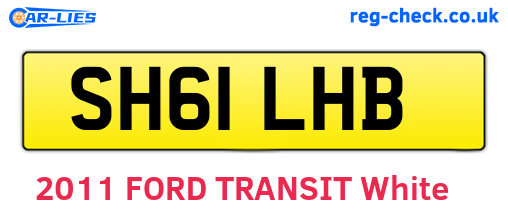 SH61LHB are the vehicle registration plates.