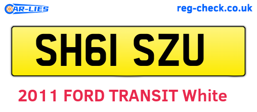 SH61SZU are the vehicle registration plates.