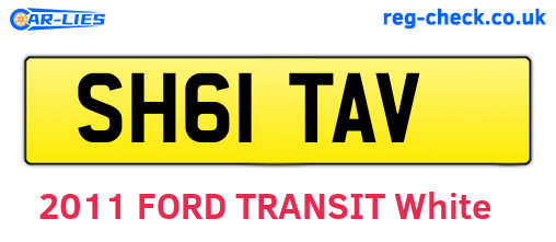 SH61TAV are the vehicle registration plates.