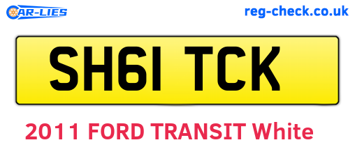 SH61TCK are the vehicle registration plates.