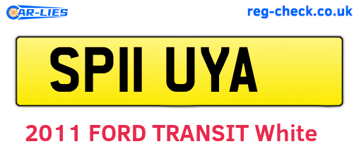 SP11UYA are the vehicle registration plates.