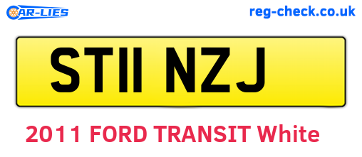 ST11NZJ are the vehicle registration plates.
