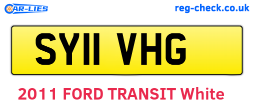 SY11VHG are the vehicle registration plates.