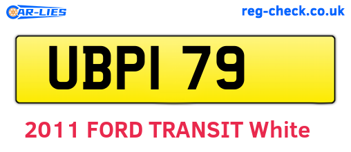 UBP179 are the vehicle registration plates.