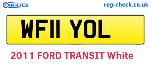 WF11YOL are the vehicle registration plates.