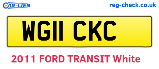 WG11CKC are the vehicle registration plates.