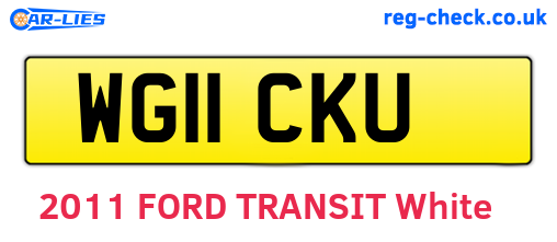 WG11CKU are the vehicle registration plates.