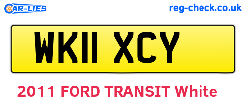 WK11XCY are the vehicle registration plates.