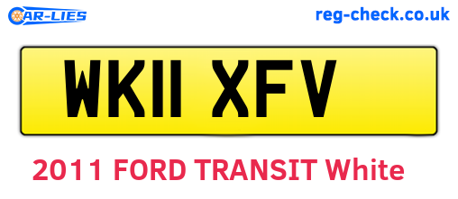 WK11XFV are the vehicle registration plates.