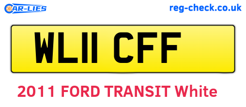 WL11CFF are the vehicle registration plates.