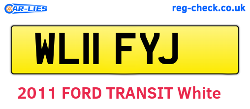 WL11FYJ are the vehicle registration plates.