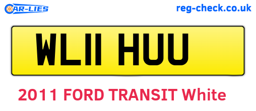WL11HUU are the vehicle registration plates.