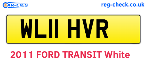 WL11HVR are the vehicle registration plates.