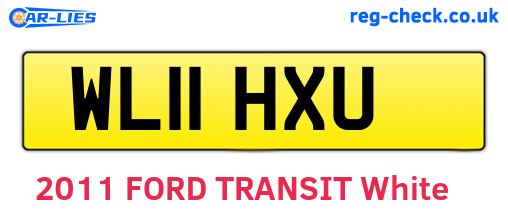 WL11HXU are the vehicle registration plates.