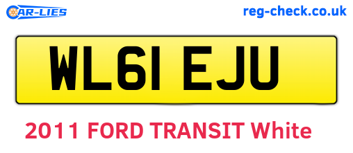 WL61EJU are the vehicle registration plates.