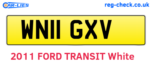 WN11GXV are the vehicle registration plates.