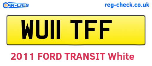 WU11TFF are the vehicle registration plates.