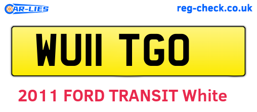 WU11TGO are the vehicle registration plates.