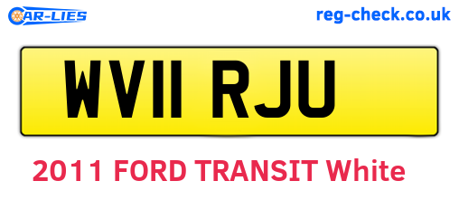 WV11RJU are the vehicle registration plates.