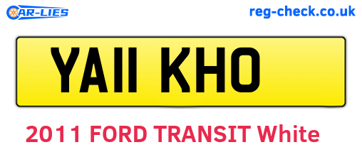 YA11KHO are the vehicle registration plates.