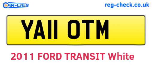 YA11OTM are the vehicle registration plates.