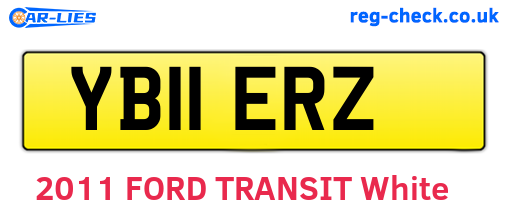 YB11ERZ are the vehicle registration plates.
