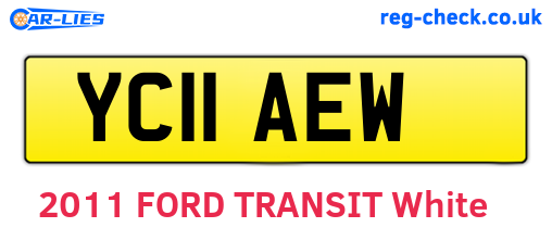 YC11AEW are the vehicle registration plates.